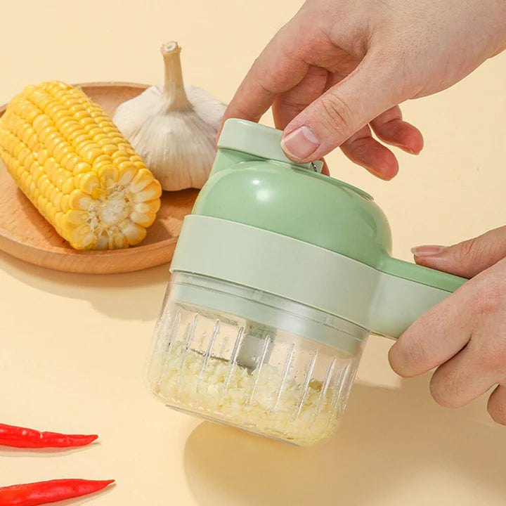 CORTADOR ELÉCTRICO DE VERDURAS 4 EN 1 🥕🥦🥩