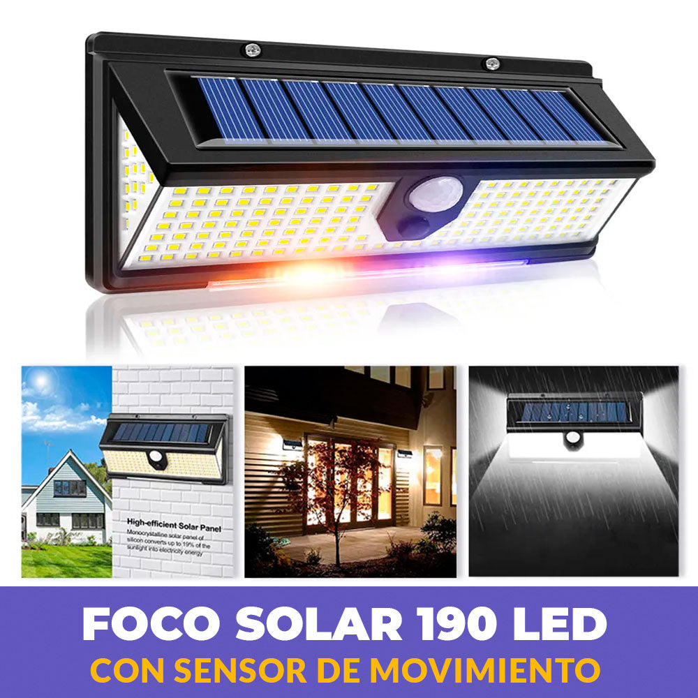 FOCO SOLAR DECORATIVO 190 LED